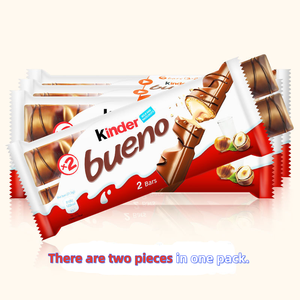 43g Kinde R Bueno Chocolat au lait et crème de noisettes, biscuit au chocolat blanc, collation - Product Image 5