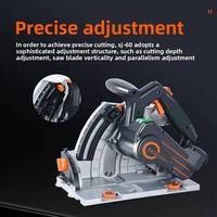 Scie plongeante sans balais 1800W, profondeur de coupe 60mm, biseau de -1 à 47 degrés, contrôle 6 vitesses, anti-éclats, pour rail de guidage Festool