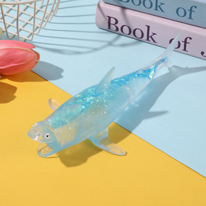 Jouet Squishy Créatif en Silicone Maltose, Animal Marin Mignon Requin, Anti-Stress, Gadget de Décompression pour Jeunes - Product Image 3