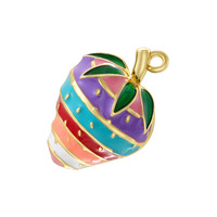 Glowluxe Kleurrijke Emaille Charm Hangertjes Collectie Verguld Koper Legering Mode Sieraden DIY Accessoires