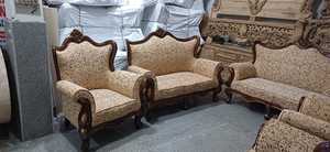 Ensemble de canapés Accents, style européen, artisanal, mobilier de luxe haut de gamme, cadre sculpté orné, ensemble de canapés rembourrés de style royal - Product Image 2