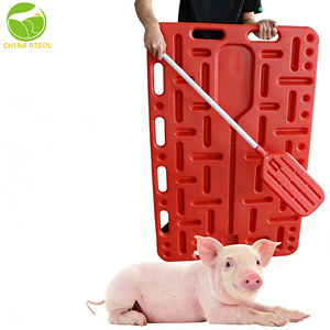 Pig Farming Pig Equipment Accessories Red Plastic Pig Baffle Sorting <strong>Board</strong> Thicken <strong>Herding</strong> Manual Blocking <strong>Board</strong> Pig Farm - Product Image 5