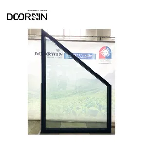 Doorwin Hurricane Impact Bulletproof Double Glazed Window With Customized Thermal Break Aluminum Fixed Window For House