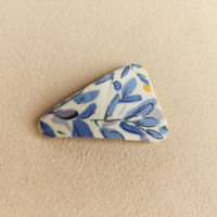 Barrettes à cheveux brodées en tissu toile, pinces bec de canard, dents métalliques antidérapantes, style vintage bohème, usine OEM ODM avec 21 ans d'expérience, certifiées CE