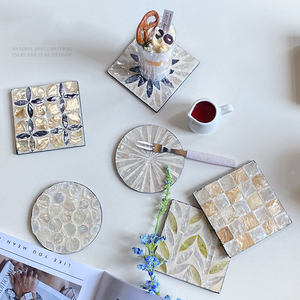 <strong>Coasters</strong> Unique Beer Coffee Bar Tea Round Hexagon Custom Gold Set Holders Luxury Gold Ceramic <strong>Agate</strong> <strong>Coasters</strong> Cup Mat for Drink - Product Image 4
