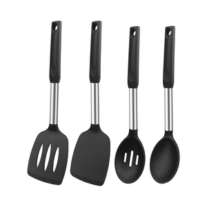 Espátulas de cocina de silicona ecológicas multicolores, espátulas resistentes al calor, cucharas y cucharas flexibles para uso diario en la cocina - Product Image 4