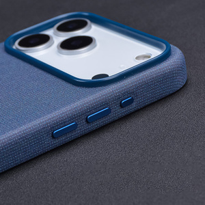 Linen-Textured PU Phone <strong>Case</strong> for iPhone 17 Pro Max <strong>TechWoven</strong> <strong>Case</strong> Custom Logo With Lanyard Function Phone <strong>Case</strong> for iPhone 17 - Product Image 5