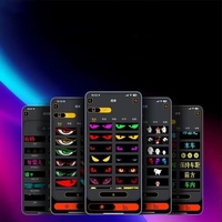Panel de Matriz LED Flexible RGB Personalizable, Pantalla de Píxeles LED Programable, Luces LED de Ojos de Demonio para Autos y Camiones