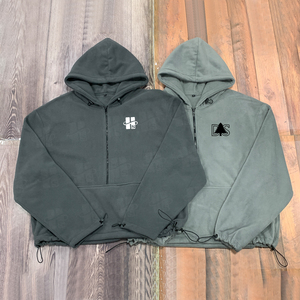 Sudadera con capucha personalizada para hombre, 100% poliéster, antiarrugas, con cremallera, ajuste holgado, dobladillo con cordón ajustable, forro polar. - Product Image 5