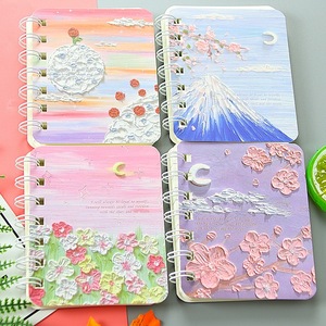 Carnet à spirale mignon Kawaii, série fleurs, papeterie étudiante, vente en gros, mini-carnet portable A7 pour fournitures - Product Image 2