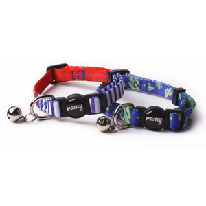 12 pezzi di lusso Set in poliestere collari <span class=keywords><strong>per</strong></span> animali domestici con stampa di moda fibbia e campana <span class=keywords><strong>per</strong></span> cani e <span class=keywords><strong>gatti</strong></span> - Product Image 4