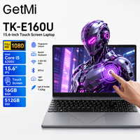 Ordinateur portable de haute performance avec écran tactile multipoint 10 points de 15,6 pouces, processeur Intel Core i5 6200U, performances stables