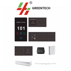 Greentech nhôm offline phòng khách kiểm soát hệ thống tiêu chuẩn phòng giải pháp thiết bị chuyển mạch ổ cắm thông minh khách sạn thiết bị - Product Image 2