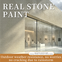 Peinture à l'effet pierre naturelle, alternative au marbre, revêtement mural extérieur haut de gamme pour façade de maison, prix de gros usine