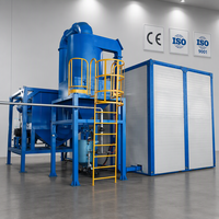 Équipement de sablage interne et externe pour tuyaux en acier 2lpe 3lpe Fbe, avec cabine de sablage
