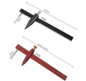 Zwart Hout Keramische Aardewerk Klei Remklauwen Meten Cirkel Aardewerk Snijden Kompas Snijders Liniaal Gereedschap Voor Cirkelvormige - Product Image 2