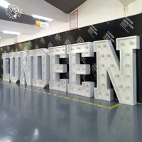 Lettres lumineuses personnalisées blanc froid pour la décoration de mariages, de fêtes et d'événements commerciaux