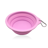 Bol pliable réglable pour animaux de compagnie, fournitures portables pour animaux de compagnie en plein air, bol pliable en silicone pour chien à alimentation lente