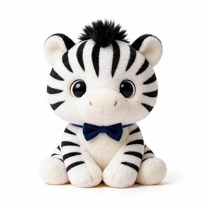 Juguetes de Peluche Personalizados de Animales con Lazo de Dibujos Animados de Hipopótamo, Cocodrilo y Castor para Niños, Juguetes de Peluche de Zoológico - Product Image 1