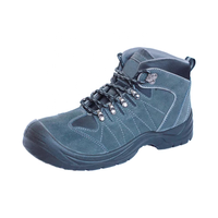 Meilleures ventes de chaussures de sécurité d'été unisexes de Chine Bottes de travail en cuir fendu avec doublure en maille PU à bout en acier pour une utilisation en usine