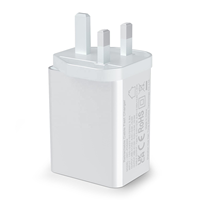 Chargeur USB C GaN pliable HNT 50W avec câble rétractable, adaptateur 4 ports PD QC3.0, charge rapide pour iPhone, ordinateur portable, voyage