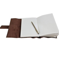 Manuel rétro européen et américain Creative Straps Notepad Notepad carnet de voyage en cuir véritable carnet de notes réutilisable