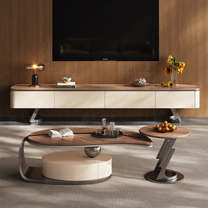 <span class=keywords><strong>Design</strong></span> di lusso moderno tavolo <span class=keywords><strong>da</strong></span> caffè a forma di foglia <span class=keywords><strong>da</strong></span> <span class=keywords><strong>salotto</strong></span> di fascia alta <span class=keywords><strong>in</strong></span> legno di noce con tavolino - Product Image 3