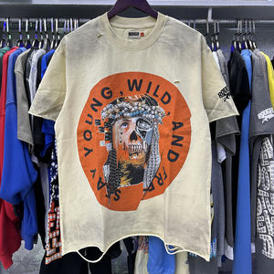 Camisetas de Alta Calidad para Hombre, 100% Algodón Grueso, Estilo Urbano, Manga Corta - Product Image 1