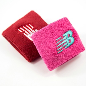 Bandeaux de transpiration en coton brodés sur mesure pour le cyclisme, bande de soutien pour le poignet en tissu éponge arc-en-ciel - Product Image 3