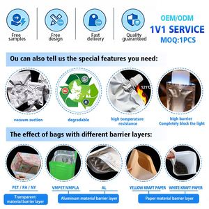Sac isotherme pour la livraison de nourriture avec logo imprimé personnalisé, fond carré, emballage en plastique de qualité alimentaire pour aliments et boissons - Product Image 4