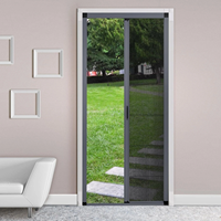 Moustiquaire rétractable à enroulement, moustiquaire amovible pour fenêtre et porte, moustiquaire rétractable pour porte pliante