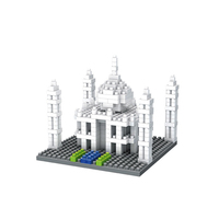 Vente en gros d'usine : Ensemble de blocs de construction éducatifs en micro-briques plastiques Tour Eiffel, impression couleur intégrale, boîte en carton, jeu de table