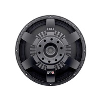 Système de sonorisation professionnel avec subwoofer en néodyme de 18 pouces, puissance continue de 2600 W, impédance de 8 ohms, plage de fréquences de 35 à 1000 Hz