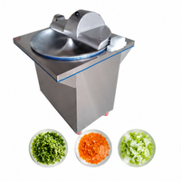 Hachoir Électrique Commercial Automatique pour Légumes, en Acier Inoxydable de Qualité Alimentaire, Haute Efficacité pour la Préparation des Aliments et la Hachage de la Nourriture pour Volailles