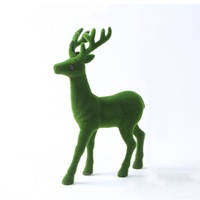 Ornements de lapins en herbe artificielle réaliste pour la décoration festive de la maison et des jardins