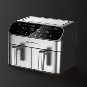 Большая цифровая фритюрница из нержавеющей стали емкостью 10 л, 4 + 4 л - Product Image 2