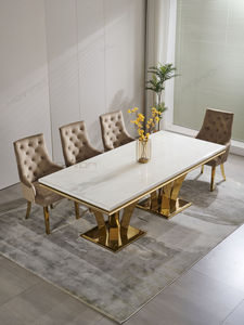 Metal moderno luxuoso e elegante Cadeiras Sala de jantar para Casa Bar Villa Hotel Apartamento Várias ocasiões - Product Image 5