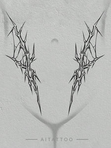 Новая модная сексуальная полупостоянная Временная татуировочная наклейка с длительным шрамом для украшения тела из бумаги - Product Image 1