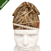 Bonnet réfléchissant imprimé OEM à motif vague pour protéger les cheveux, casquette de rue, bonnet pour hommes et femmes, broderie de logo personnalisée
