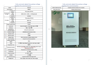 Sndzjx 80kva 100kva SVC Statischer automatischer Spannungs regler Stabilisator 3-phasiges AC-Kupfer material 140-260V 90-260V 100kVA - Product Image 2
