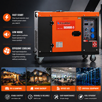 Excalibur 220V 380V 110V 5KVA 4.5KW 4.6KW 5KW 5.5KW 6KW 6.5KW 7KVA Tragbarer Super Leiser Dieselgenerator