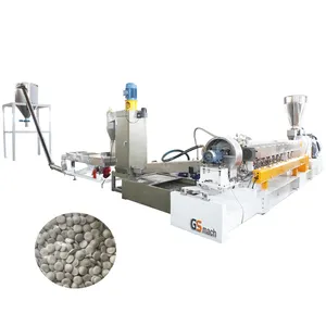 Hot sale PP PE filler masterbatch Twin Screw Extruder water ring pelletizing caco3 filler granulator