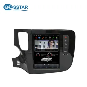 10.4 Inch Tesla android car audio video radio system for Mitsubishi Outlander 2014 2015 2016 Vertical Screen Gps