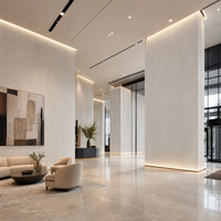 Pabrik Grosir MCM Cetakan 3D Travertine Tahan Air Dekorasi Dinding Eksterior Modern