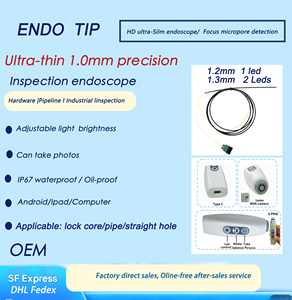 Flexible Videoscope Camera <strong>Video</strong> Borescope OEM Tip Ultra-thin 1.0mm Precision Inspection <strong>Endoscope</strong> IXP67 Android Ipad Computer - Product Image 2