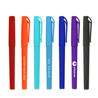 Stylo à encre noire 0.5mm avec logo personnalisé-Encre gel en plastique écologique rechargeable pour les cadeaux promotionnels et l'image de marque de l'entreprise