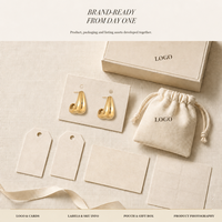 Pendientes de Aro Abiertos en Forma de Lágrima Dorados, Pendientes de Moda, Joyería para Mujer, Accesorios de Moda Femeninos