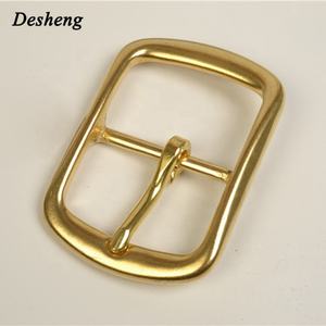 Fabricants en gros allergie à aiguille en laiton boucle 40mm en laiton porter boucle de ceinture en cuivre pur solide BRICOLAGE boucle de ceinture tête - Product Image 1