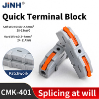 JINH Universal-Schnell spleiß anschlüsse 1P Zweiadrige Steck kabel anschlüsse für 0, 08-4 mm2 LED Power Electric Wire Copper Contact