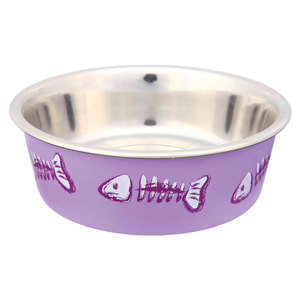 Ciotola per animali domestici in acciaio inossidabile da 0,3 L 12 cm, resistente, per cani e gatti - Product Image 1
